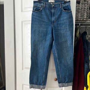 Abercrombie & Fitch Blue Straight Leg Jeans